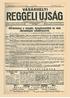 VÁSÁRHELYI REGGELI UJSAG