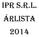 IPR S.R.L. ÁrLISta 2014