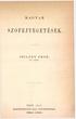SZÓFEJTEGETÉSEK. SZIL ADY ÁRON, PEST. 1 87 2. EGGENBERGER-FÉLE AKAD. KÖNYVKERESKEDÉS. LEV. TAGTÓL, (Hoffmann és Molnár.)