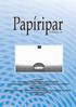 Papíripar 2014. LVIII. ÉVFOLYAM 3. SZÁM