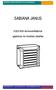 SABIANA JANUS. Hűtő-fűtő termoventilátorok gépkönyv és kezelési utasítás. SABIANA JANUS hűtő- fűtő termoventilátorok
