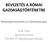 BEVEZETÉS A RÓMAI GAZDASÁGTÖRTÉNETBE