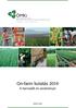 Ökológiai Mezőgazdasági Kutatóintézet Research Institute of Organic Agriculture Forschungsinstitut für biologischen Landbau. On-farm kutatás 2014
