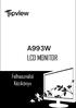 A993W LCD MONITOR. Felhasználói Kézikönyv