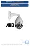 IDENTIVISION IHD - AHD PTZ kamera. Telepítői leírás Dokumentum verzió: v1.0 HUN