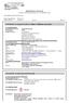BIZTONSÁGI ADATLAP Készült az 1907/2006/EK REACH és a 1272/2008/EK szerint. 1. SZAKASZ: Az anyag / keverék és a vállalat / vállalkozás azonosítása
