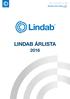 lindab velünk egyszerű az építés Érvényes: 2016. június 1-től V/09.1 LINDAB ÁRLISTA