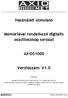 Használati útmutató. Memóriával rendelkező digitális oszcilloszkóp sorozat AX-DS1000. Verziószám: V1.0