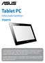 Tablet PC. Felhasználói kézikönyv TF600TG