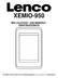 XEMIO-950 MP5 LEJÁTSZÓ / 4GB MEMÓRIA / ÉRINTŐKÉPERNYŐ. További információk és terméktámogatás a www.lenco.eu weboldalon