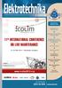 11 th INTERNATIONAL CONFERENCE ON LIVE MAINTENANCE