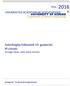 2016 UNIVERSITAS SCIENTIARUM SZEGEDIENSIS UNIVERSITY OF SZEGED