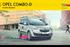 OPEL COMBO-D. Kezelési útmutató