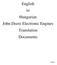 English to Hungarian John Deere Electronic Engines Translation Documents