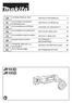 JR103D JR105D. Cordless Recipro Saw INSTRUCTION MANUAL 4. Akumulatorowa pilarka brzeszczotowa Akkumulátoros orrfűrész INSTRUKCJA OBSŁUGI 9
