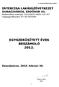EGYSZERŰSÍTETT ÉVES BESZÁMOLÓ 2012.