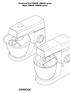 Kenwood Chef KM300, KM400 series Major KM600, KM800 series