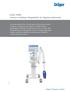 Evita V300 Intenzív osztályos lélegeztetés és légzésmonitorozás. légzésmonitorozás