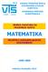 MATEMATIKA ZBIRKA ZADATAKA SA PRIJEMNIH ISPITA FELVÉTELI VIZSGAFELADATOK GYŰJTEMÉNYE 1995-2009