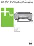 HP PSC 1500 All-in-One series. Stručná p íručka Használati útmutató Rýchla príručka