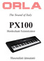 The Sound of Italy PX100. Hordozható Szintetizátor. Használati útmutató