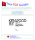 Az Ön kézikönyve KENWOOD KRC-V791