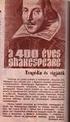 Shakespeare: Hamlet. Vass Judit irodalom 9
