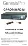 GPRO7416FD-M. 16 csatornás H.264 DVR. Felhasználói kézikönyv. ver. 1.01