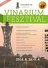 VINARIUM. Műsorfüzet. Hegedűs a háztetőn musical 4. Bográcsfeszt Lendvai Szüret Képzőművészeti kiállítás: JOAN MIRÓ 12