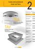 TEA Kompakt axiális tetõventilátorok Compact axial roof fans ÁLTALÁNOS LEÍRÁS : Ezek a tetõventilátorok nagy légszállítási teljesítménnyel rendelkezne