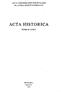 ACTA UNIVERSITATIS SZEGEDXENSIS DE ATTILA JÓZSEF NOMINATAE ACTA HISTORICA TOMUS LXXV.