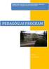 PEDAGÓGIAI PROGRAM MÓDOSÍTÁSA