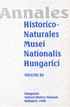 Hístoríco- Naturales Museí Natíonalís Hungarící