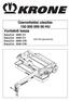 Üzemeltetési utasítás HU Vontatott kasza EasyCut 2800 CV EasyCut 3200 CV EasyCut 2800 CRI EasyCut 3200 CRI. ( gépszámtól)