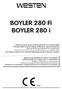 BOYLER 280 Fi BOYLER 280 i