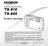TG-810 TG-805. Kezelési útmutató DIGITÁLIS FÉNYKÉPEZŐGÉP