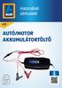 AUTÓ/MOTOR AKKUMULÁTORTÖLTŐ