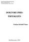 DOKTORI (PHD) ÉRTEKEZÉS