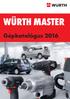 würth master Gépkatalógus 2016