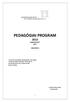 PEDAGÓGIAI PROGRAM 2013 MÓDOSÍTOTT 2017