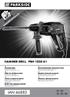 IAN HAMMER DRILL PBH 1050 A1. HAMMER DRILL Operation and Safety Notes Translation of original operation manual