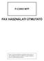 P-C3065 MFP FAX HASZNÁLATI ÚTMUTATÓ