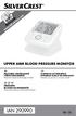 IAN Upper Arm Blood Pressure Monitor. Naprava za merjenje. vérnyomásmérő. Blutdruckmessgerät. Használati utasítás és Biztonsági útmutató
