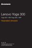 Lenovo Yoga 300. Használati útmutató. Yoga IBY/Yoga IBR