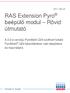 RAS Extension Pyro beépülő modul Rövid útmutató