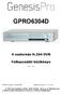 GPRO6304D. 4 csatornás H.264 DVR. Felhasználói kézikönyv. ver DVR firmware: V2.62.R07 Webrec Control: Bozsák Tamás