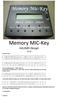 Memory MIC Key HA1NBS Design V1.0 Üdvözlő szöveg: