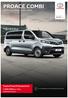 PROACE COMBI. Toyota Proace Extra garancia km / 5 év ÁR ÉS FELSZERELTSÉGI LISTA 3+2 ÉV GARANCIA A TOYOTA PROACE MODELLEKRE