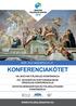 KONFERENCIAKÖTET EGER, AUGUSZTUS