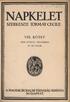 NAPKELET SZERKESZTI TORMAY CECILE VIII. KÖTET A MAGYARIRODALMITÁRSASÁG KIADÁSA BUDAPEST 1926 JÚNIUS DECEMBER SZÁM